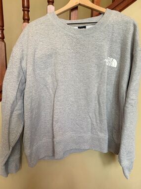 The North Face Light Gray Crewneck Sweatshirt
